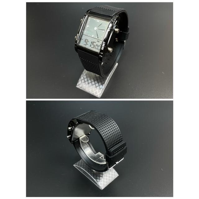 4 スポーツ腕時計 LED デジタル 腕時計 時計 ミリタリー 自転車 スポーツ アウトドア キャンプ 男女兼用 ランニング アクリルケース ブラック ホワイト|t-a|11