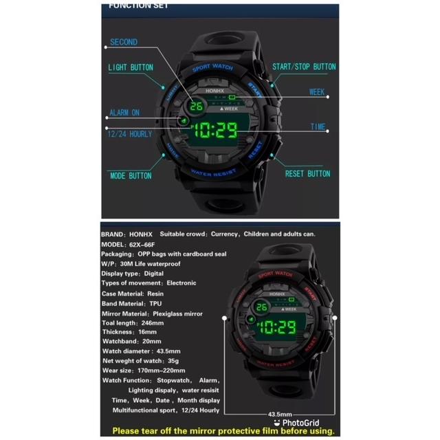 スポーツ腕時計 腕時計 時計 デジタル式 LED デジタル腕時計 デジタル