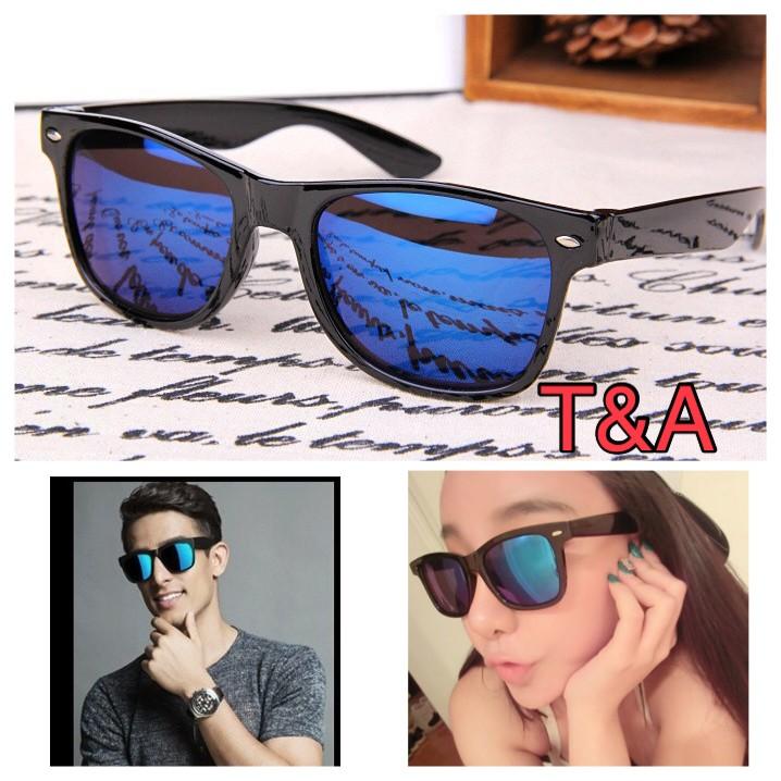 サングラス ウェリントン型 ミラーサングラス ミラーレンズ メガネ