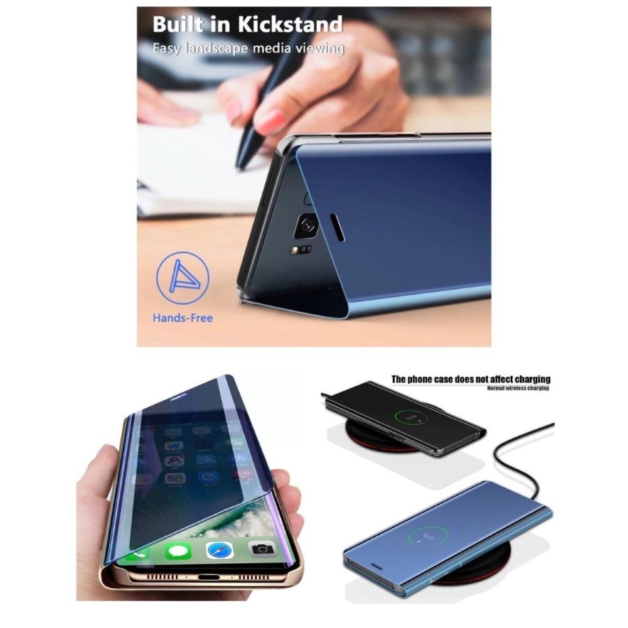 iPhone12 Pro 手帳型ケース ミラーケース 光沢 鏡面 反射 鏡面