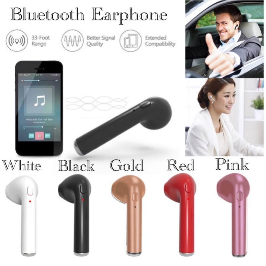 Bluetooth　イヤホン　ワイヤレスイヤホン  iPhone　アンドロイド　対応  ブルートゥース イヤフォン イヤホンマイク 方耳　丸型　USB 充電  高音質 重低音｜t-a