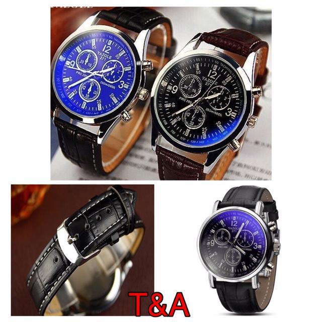 ete アナログ時計 黒レザーベルト ete アナログ時計 黒レザーベルト