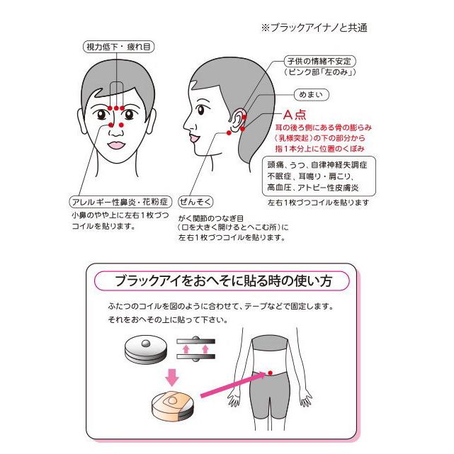 丸山式コイル ブラックアイナノ 100個セット 専用テープ100枚付 医学