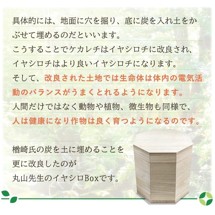 カタカムナ イヤシロBOX　八角型桐箱　奇跡のコイルBLACK EYEブラックアイの丸山修寛監修　カタカムナウタヒ　イヤシロボックス コリドラ　炭　水晶　開運グッズ