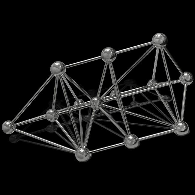 模型 3Dカバラ パドマ ステンレス 組立済 BLACK EYEブラックアイの医学