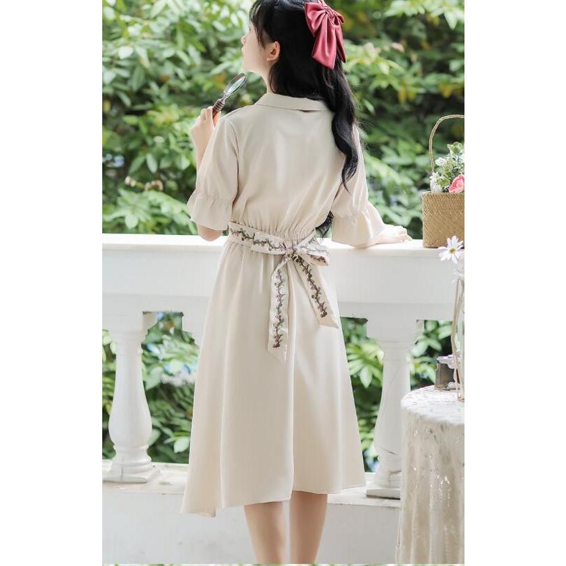 1500円 割り引き マキシ丈ワンピース 春夏 シャツワンピース 花柄 シフォン