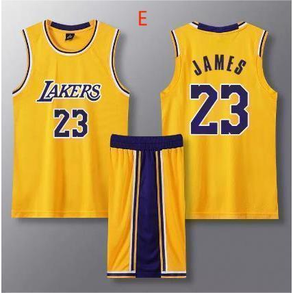 Tシャツ レイカーズチーム バスケットボールジャージ NBA半袖 背