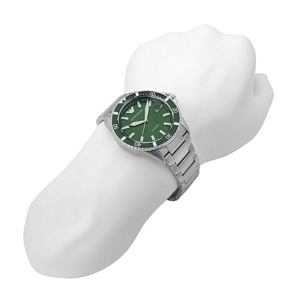 エンポリオアルマーニ ダイバー 腕時計 EMPORIO ARMANI AR11338 グリーン 緑 新品電池で安心出荷｜t-award｜04