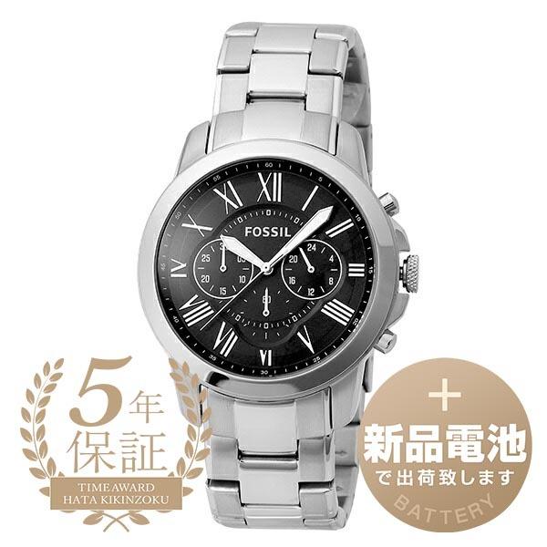 フォッシル グラント 腕時計 FOSSIL FS4736 ブラック 黒 新品電池で安心出荷｜t-award