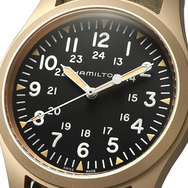 ハミルトン カーキフィールド メカニカル ブロンズ 腕時計 HAMILTON H69459530 ブラック 黒｜t-award｜02