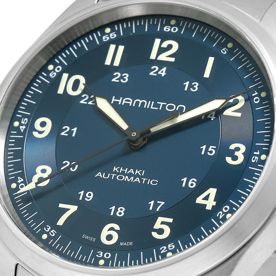ハミルトン カーキフィールド チタニウム オート 腕時計 HAMILTON H70205140 ブルー 青｜t-award｜02