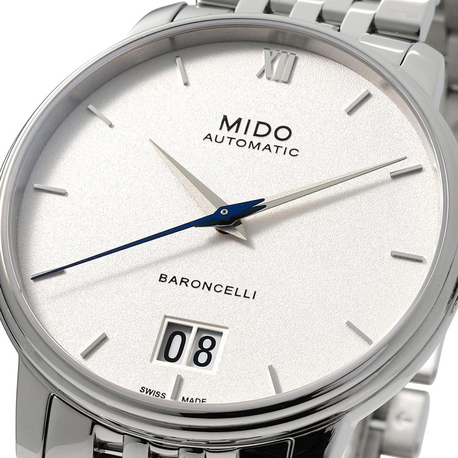 ミドー バロンチェッリ ビッグデイト 腕時計 MIDO M027.426.11.018.00 ホワイト 白｜t-award｜02