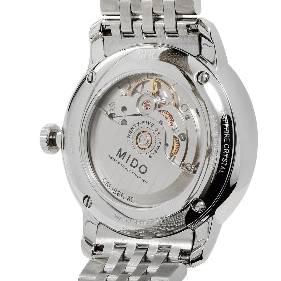 ミドー バロンチェッリ ビッグデイト 腕時計 MIDO M027.426.11.018.00 ホワイト 白｜t-award｜05