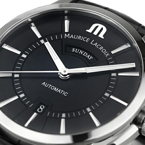 モーリスラクロア ポントス デイデイト 腕時計 MAURICE LACROIX PT6358-SS001-330-1 ブラック｜t-award｜02