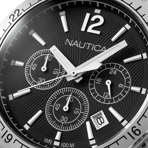 ノーティカ BFD14 SP CH クラシック 腕時計 NAUTICA A17639G ブラック 黒 新品電池で安心出荷｜t-award｜02