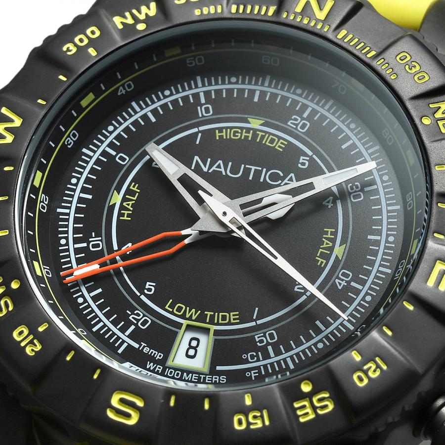 ノーティカ NSR13 タイドテンプ 腕時計 NAUTICA NAI21000G ブラック 黒 新品電池で安心出荷｜t-award｜02