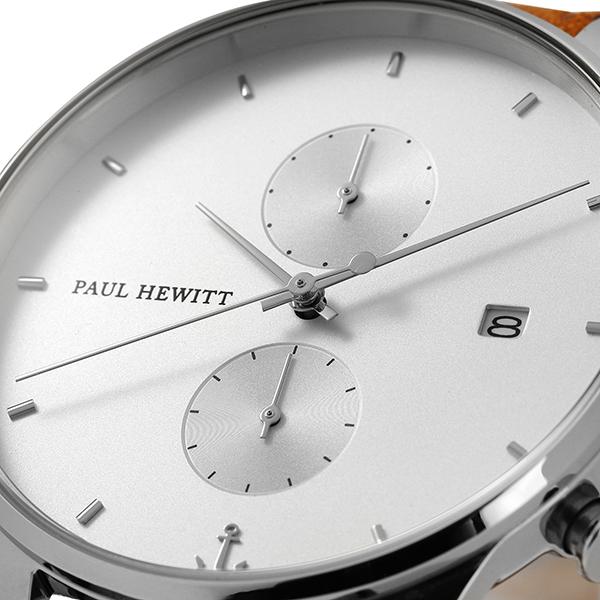 ポールヒューイット クロノライン 腕時計 PAUL HEWITT PH-C-S-W-49M ホワイト 白 新品電池で安心出荷｜t-award｜02
