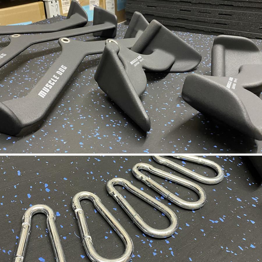 アタッチメント 5点セット ケーブルトレーニング用 筋トレ ケーブルマシン マググリップ 