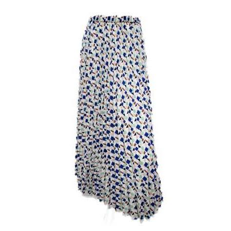 ROBE スカート プリーツスカート プリント /【SALE 30%】 ローブ BLUE