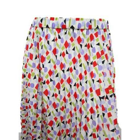 ROBE スカート プリーツスカート プリント /【SALE 30%】 ローブ BLUE