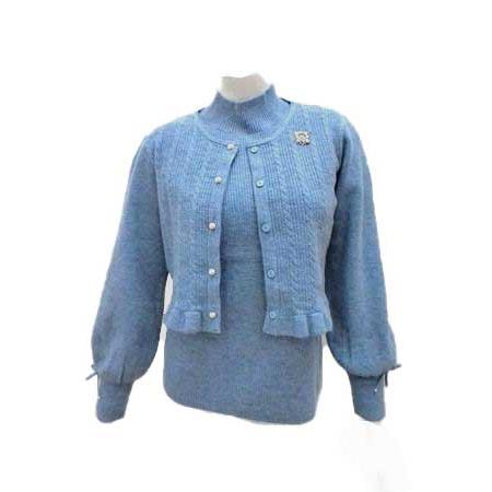 スーパービューティ Super Beauty ,ニット アンサンブル ケーブル編み  