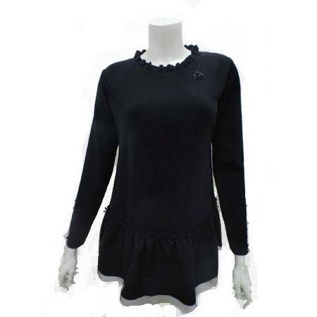 ♤♥♧♢新品未使用！Super Beauty フリル衿×二重袖のチュニック