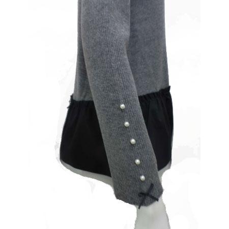 ♤♥♧♢新品未使用！Super Beauty フリル衿×二重袖のチュニック