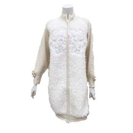 Super Beauty スーパービューティ / ボアニット刺繍入りスパンコール  