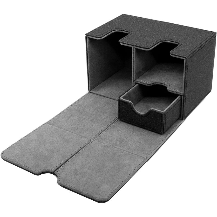 デッキケース ストレージボックス トレカケース トレーディングカード 入れ ボックス 大容量 PU レザー 200枚 収納 スリーブ対応