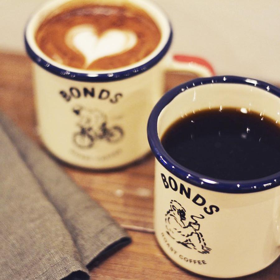 BONDS ROAST COFFEE エナメルマグ BD-003 マグカップ かわいい 北欧 軽い シンプル コーヒー おしゃれ カフェ マグ 小さめ ホーロー