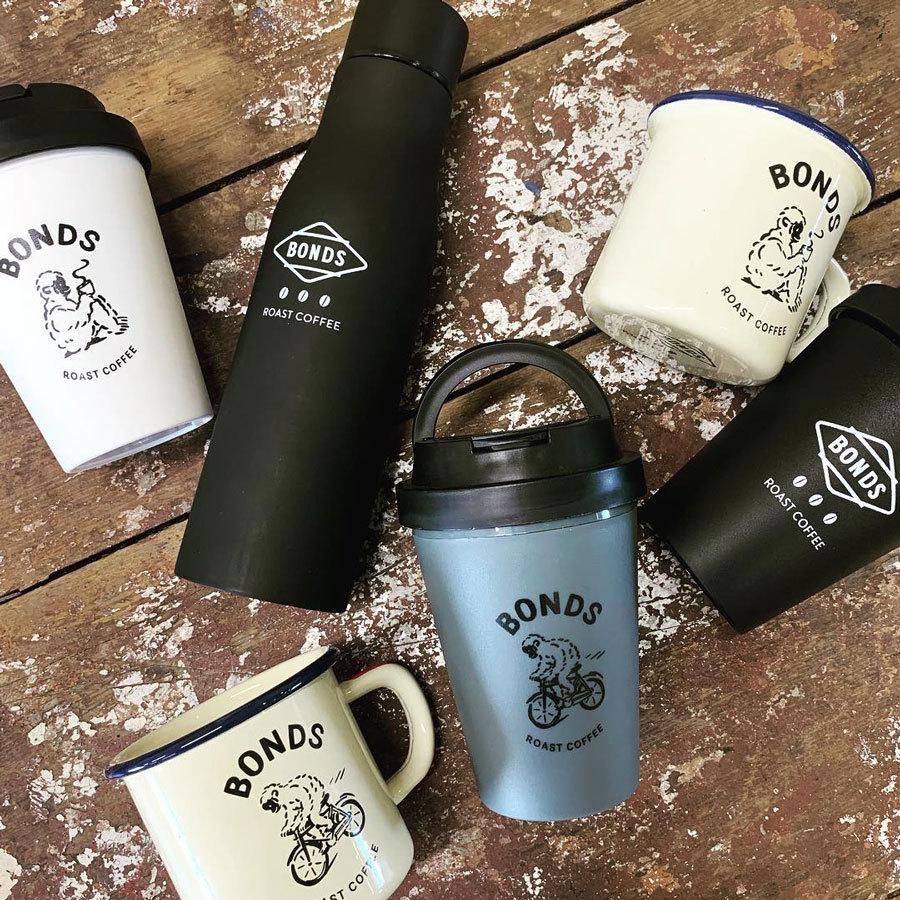 BONDS ROAST COFFEE タンブラー 300 ml BD-005 蓋付き ふた付き