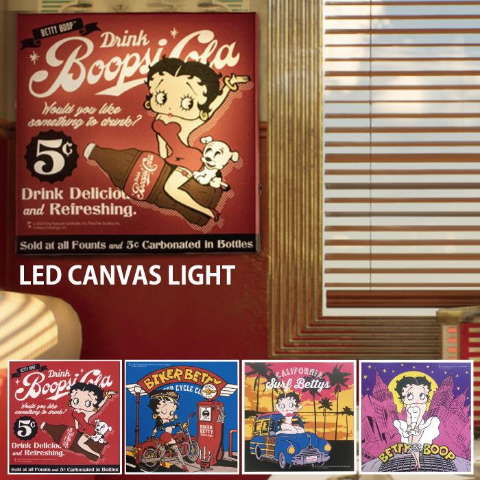 ベティーブープ Ledキャンバスライト Betty Boop ベティ ブープ ベティちゃん ベティーちゃん かわいい おしゃれ オシャレ アメリカン雑貨 Betty Canvaslight アメリカン雑貨bravo 通販 Yahoo ショッピング