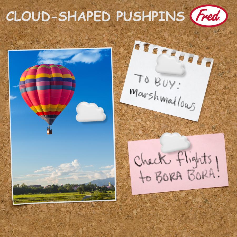 プッシュピン クラウド 画鋲 おしゃれ プッシュピン 雲 インテリア かわいい 北欧 おもしろ 文房具 プチ