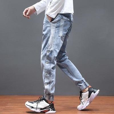 日本最級 メンズ デニム ゆったり 薄手 ウエストゴム ジーパン ジーンズ サルエルパンツ Materialworldblog Com