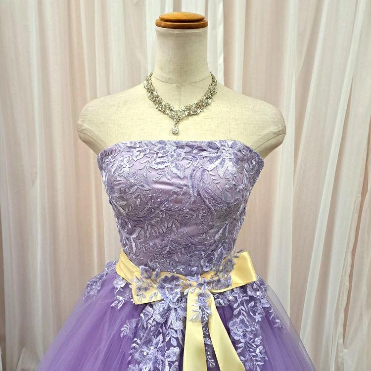 ブラックフライデーp10倍 カラードレス 演奏会 発表会 緑 紫 オレンジ