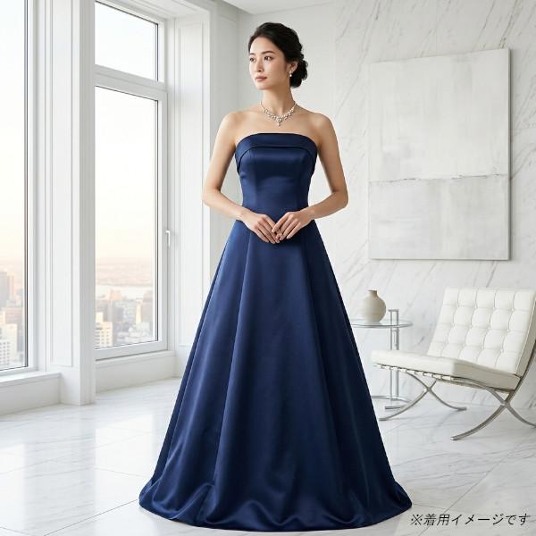 カラードレス 演奏会ドレス 青 ネイビーブルー 結婚式 前撮り 発表会