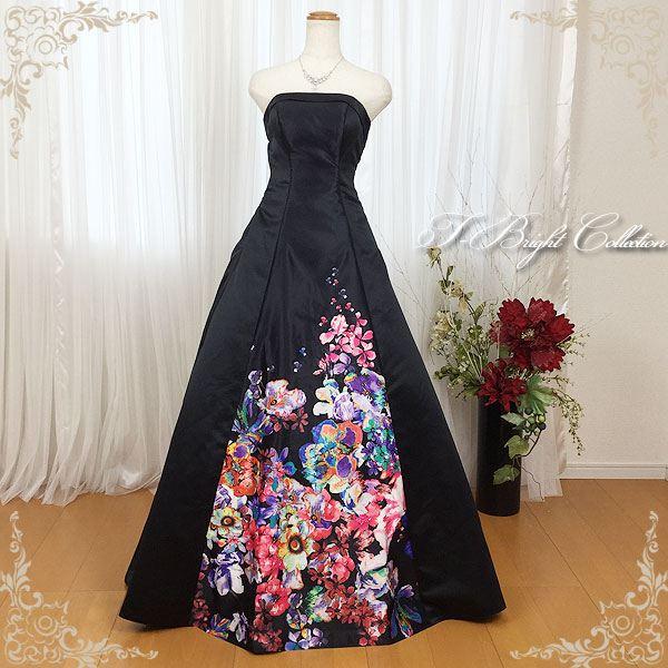 カラードレス 黒 演奏会ドレス 発表会ドレス ブラック ロングドレス 結婚式 披露宴 花嫁ドレス 前撮り 編み上げ 即日発送 大きいサイズ SML  cd2000 |  | 02