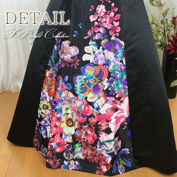 カラードレス 黒 演奏会ドレス 発表会ドレス ブラック ロングドレス 結婚式 披露宴 花嫁ドレス 前撮り 編み上げ 即日発送 大きいサイズ SML  cd2000 |  | 06