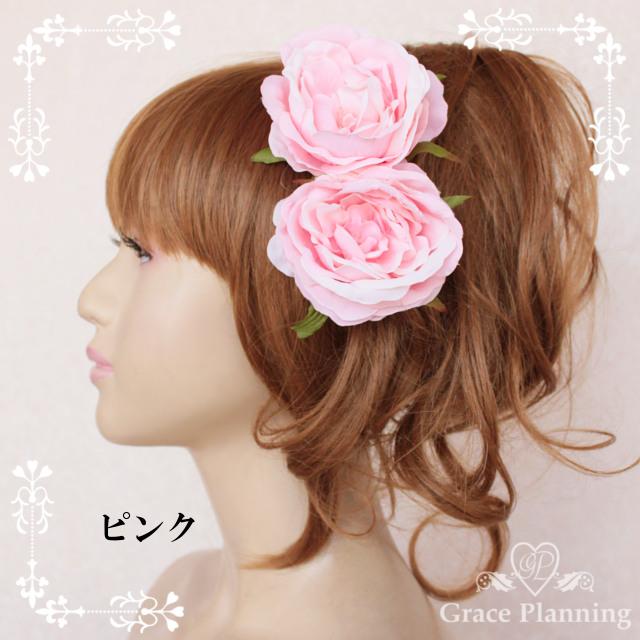コサージュ セット売り 花 薔薇 モチーフ 白 緑 ピンク 手芸用材料 