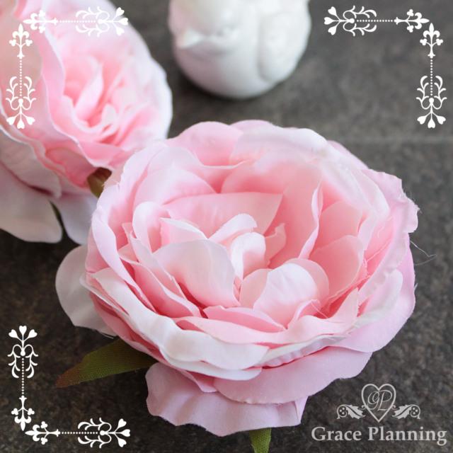 コサージュ セット売り 花 薔薇 モチーフ 白 緑 ピンク 手芸用材料