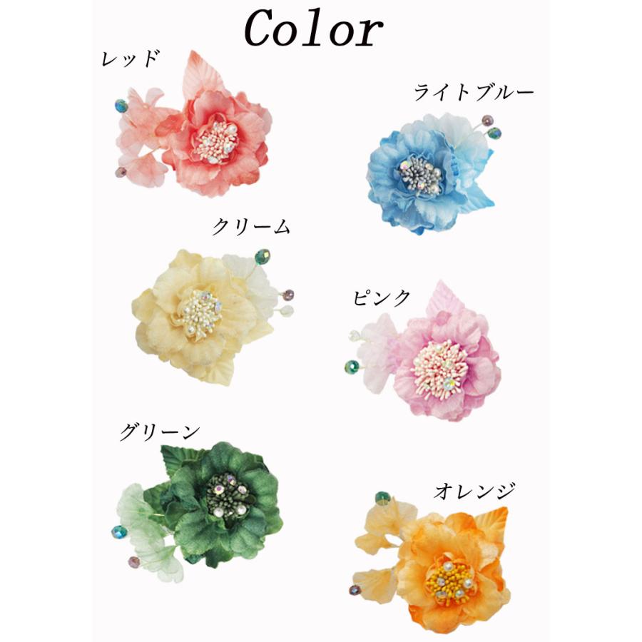 コサージュ 髪飾り 結婚式 フラワー花 ウエディングヘッドドレス (全6