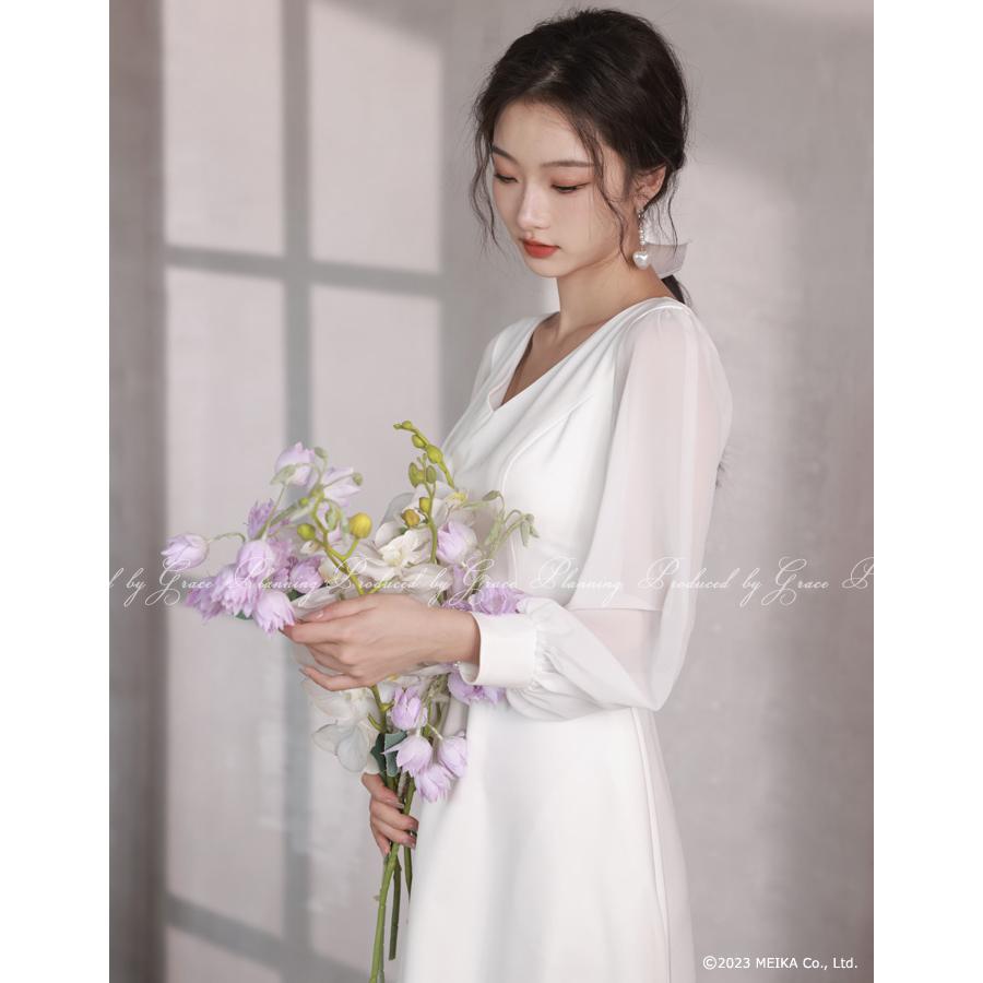 ドレセル　ウェディングドレス 長袖 MC08 15号サイズ ドレセル ウェディングドレス 長袖 MC08 15号サイズ