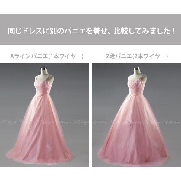 パニエ ボリューム 白 2段 収納袋付き ウェディングドレス パニエ ボリューム 白 2段 収納袋付き ウェディングドレス