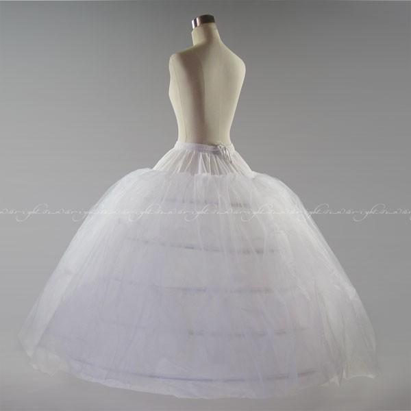 パニエ 5段パニエ 白 5本ワイヤー ウェディングドレス カラードレス