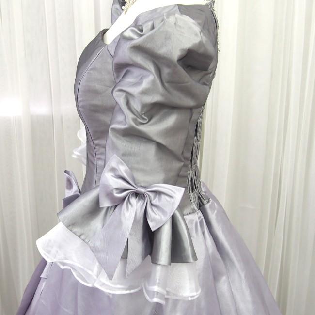 カラードレス ロングドレス 中世貴族衣装 お姫様ドレス 袖あり 舞台衣装 コスプレ 演劇フリル バイカラー シルバーグレー Pd5221gl Pd5221gl T ブライトショッピング 通販 Yahoo ショッピング