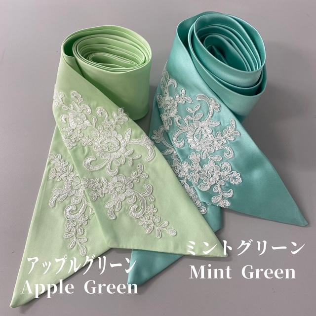 サッシュリボン ウェディング サッシュベルト リボン 白 ピンク 紫 緑