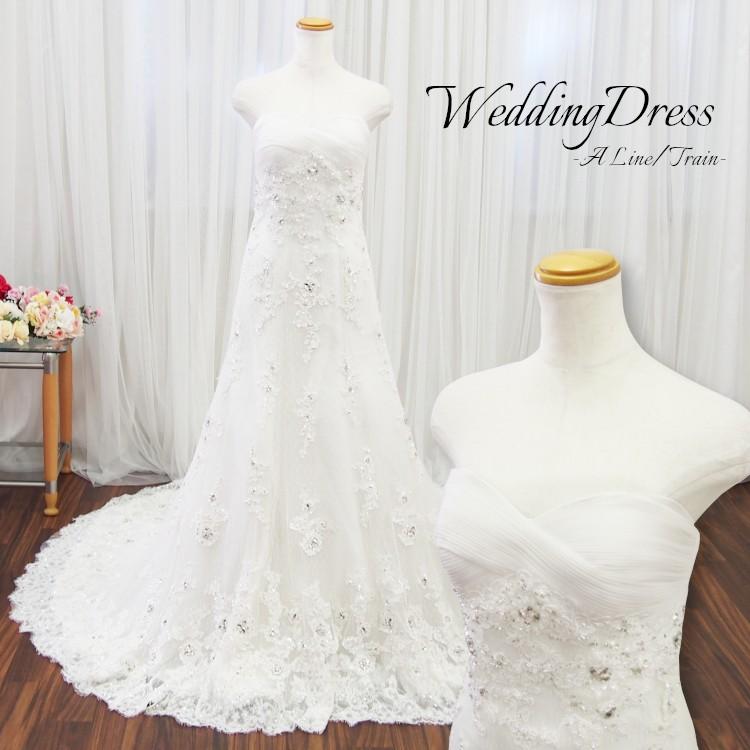 ウェディングドレス Aライン レーン スレンダー 白 結婚式 オフホワイト ウエディングドレス ブライダル 二次会 演奏会 挙式 披露宴 スパンコール Wd323 Wd323 T ブライトショッピング 通販 Yahoo ショッピング