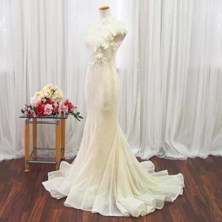 ウェディングドレス マーメイド アイボリー 海外挙式 結婚式 二次会 花嫁ドレス ウエディング 5号 小さいサイズ Wd328iv Wd328iv T ブライトショッピング 通販 Yahoo ショッピング
