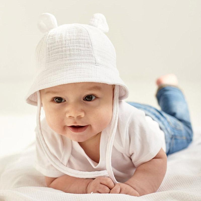 ベビー 帽子 夏 赤ちゃん ハット ぼうし 日よけ防止 35-39cm UVカット バケットハット 子供用 新生児 3-12ヶ月 お出掛け 可愛い