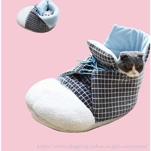 ペットハウス ペットベッド 猫ベッド 猫用ベッド ネコベッド ペット用品 暖かい ベッド ねこ用ベッド 靴型 冬用 Ln Mwov Tーcats Yストア 通販 Yahoo ショッピング